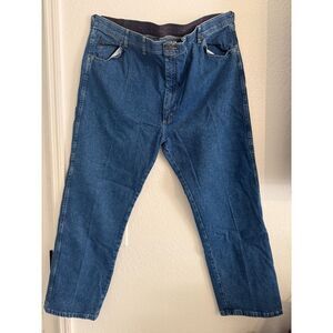 Wrangler Authentics Men’s Jeans 48x30 Blue Denim Straight Fit Stretch